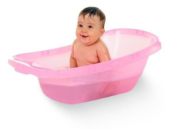 Bañera Traslúcida Plástica - Rosa