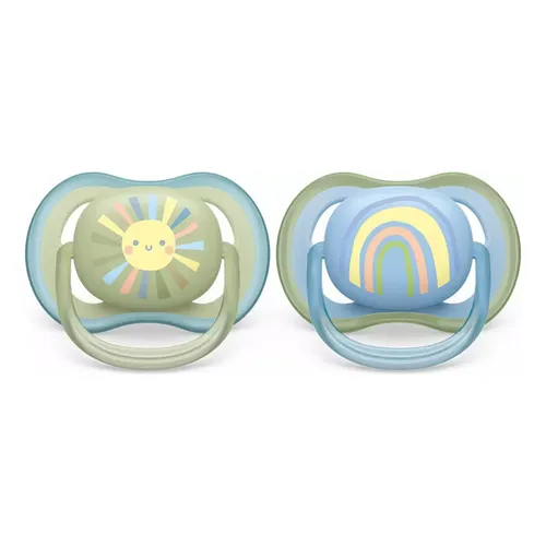 Chupete Ultra Air 0-6m x 2 u. Solazo/Arcoiris