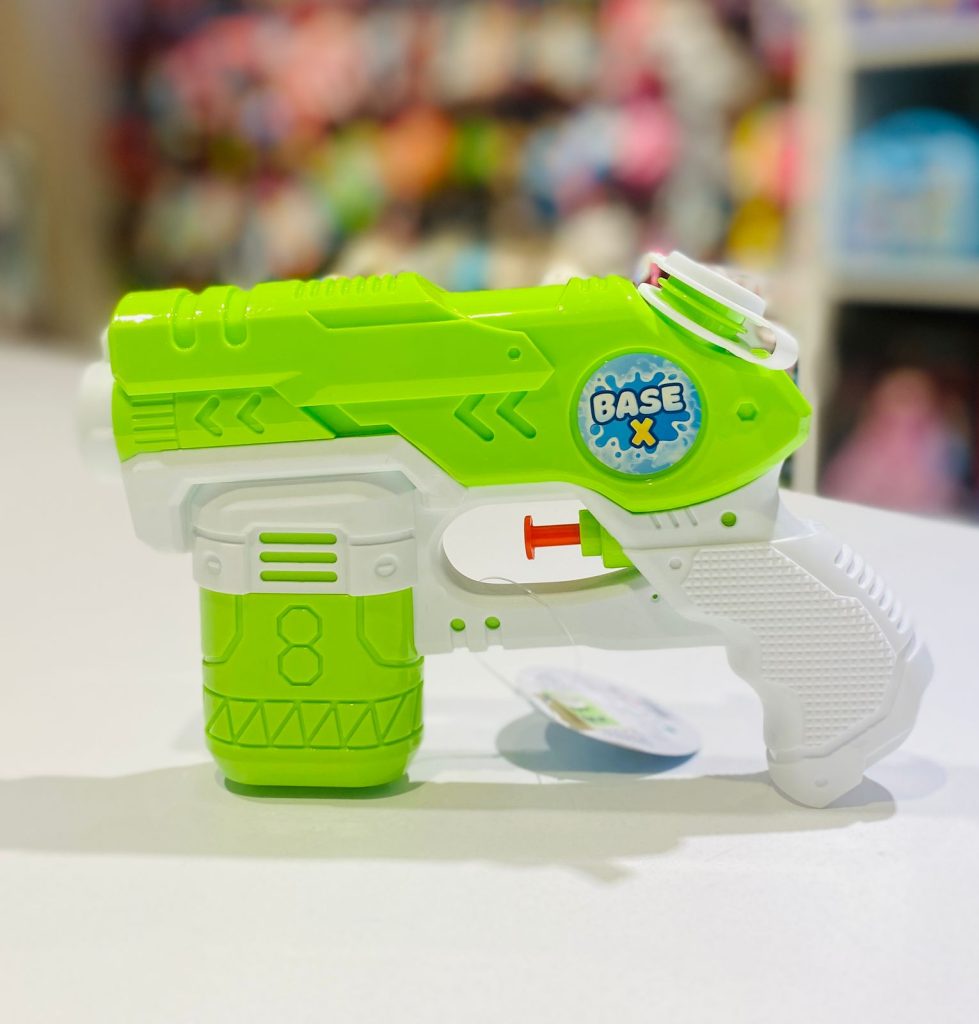 Pistola Lanza Agua Splash Base-X 20 cm. - Verde