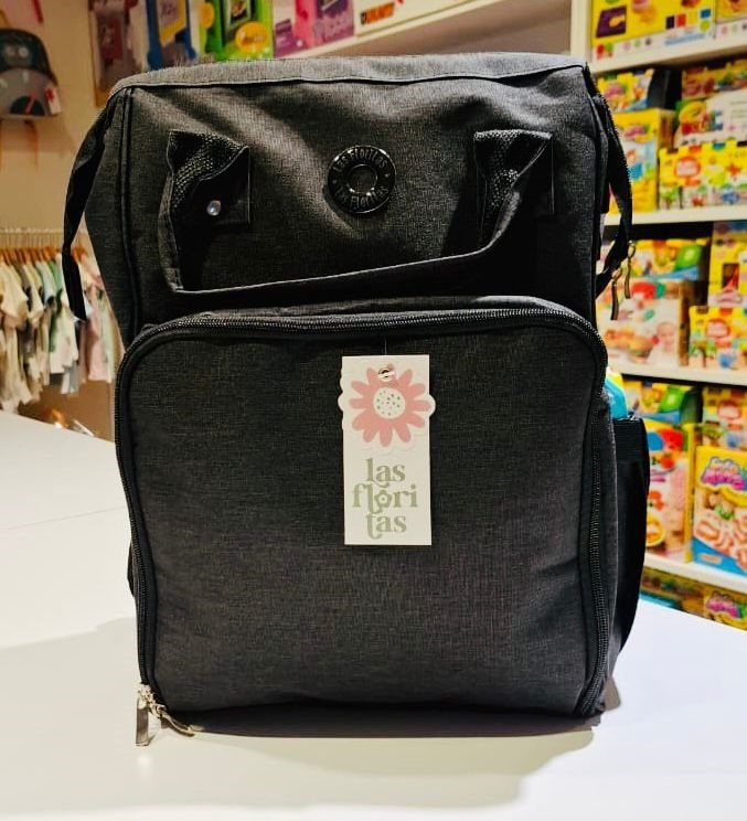 Mochila Maternal c/Cambiador - Inti Negro Melange