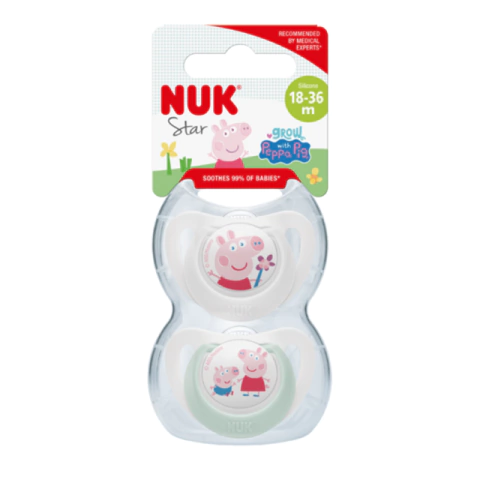 Chupete Star Peppa Pig 18-36m. x 2 u.