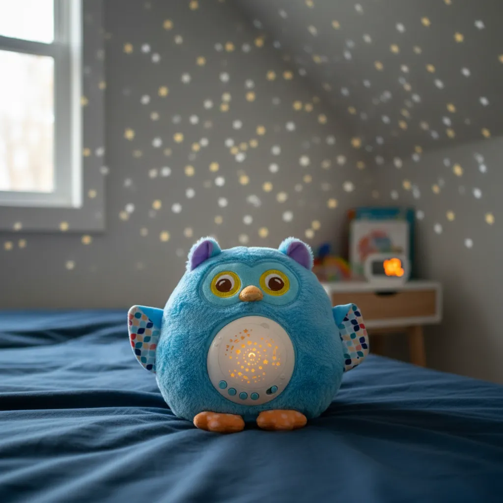 Peluche Proyector Luz y sonido - Buho