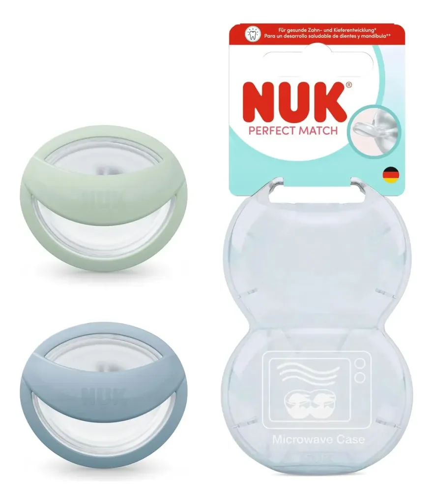 Chupete NUK Perfect Match 0-6m x2 u. - Celeste/Verde