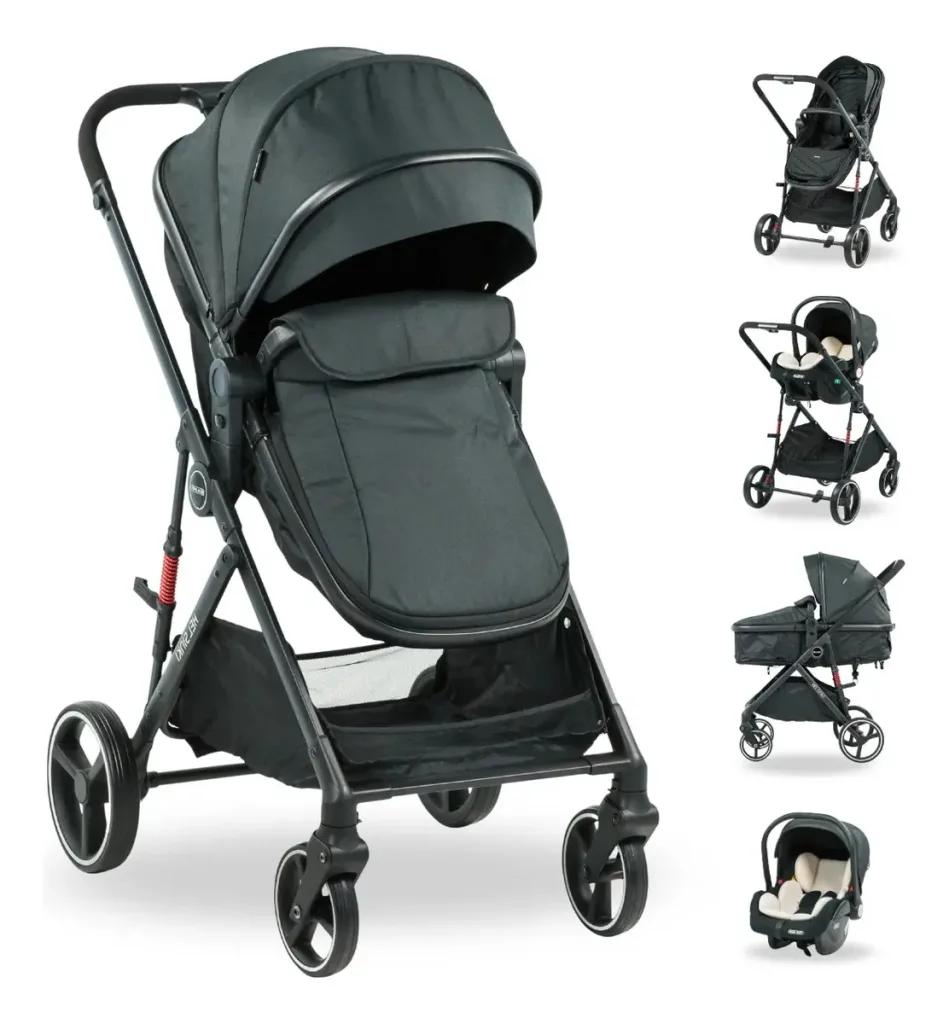 Coche 3 en 1 Helsinsky - Negro