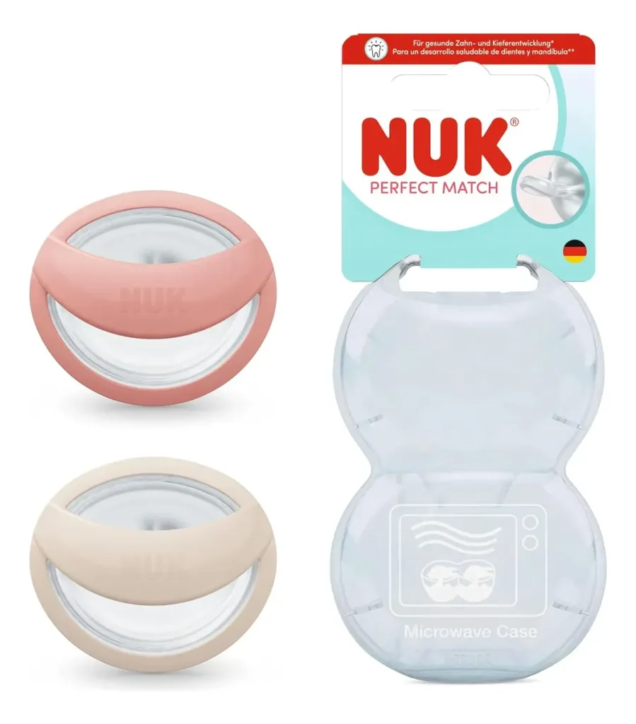 Chupete NUK Perfect Match 0-6m x2 u. - Rosa/Beige