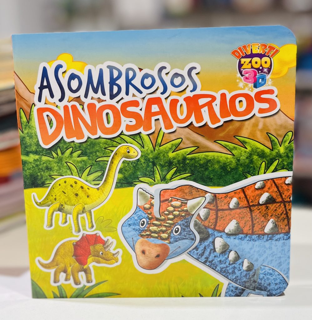 Libro Col. Diverti-zoo 3D "Asombrosos Dinosaurios"
