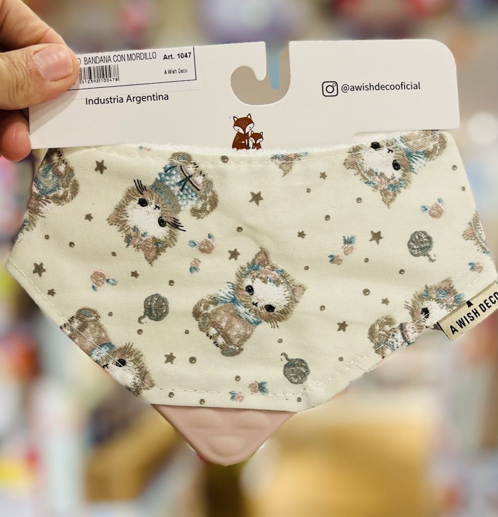 Babero Bandana con Mordillo - Gatitos
