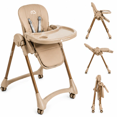 Silla de Comer con Alt. y Reclin. Kuss - Beige